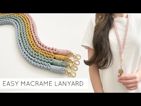 DIY: LANYARD | EASY MACRAME LANYARD | MACRAME FOR ABSOLUTE BEGINNERS | MACRAME TUTORIAL