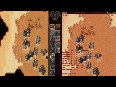 Dune 2000 red chasm - dato and kipp vs manu and aarmaageed (2 cam video)