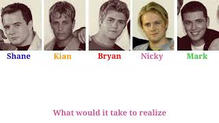 Westlife - Nothing is Impossible color coded lyrics (McFadden, Byrne, and Egan on lead vocals)