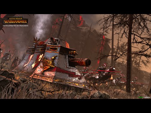 16 Steam tanks vs 172 Trolls - Total War: Warhammer gameplay