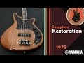Rescued The Full Restoration Of A 1975 Yamaha SB55 Bass With Tone Test On Spark Amp Bass Setting