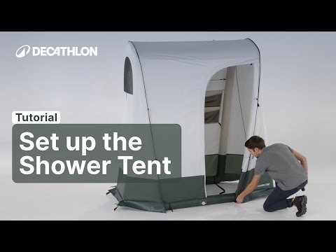 TUTORIAL - How to set up the SHOWER TENT ? | Decathlon_QUECHUA