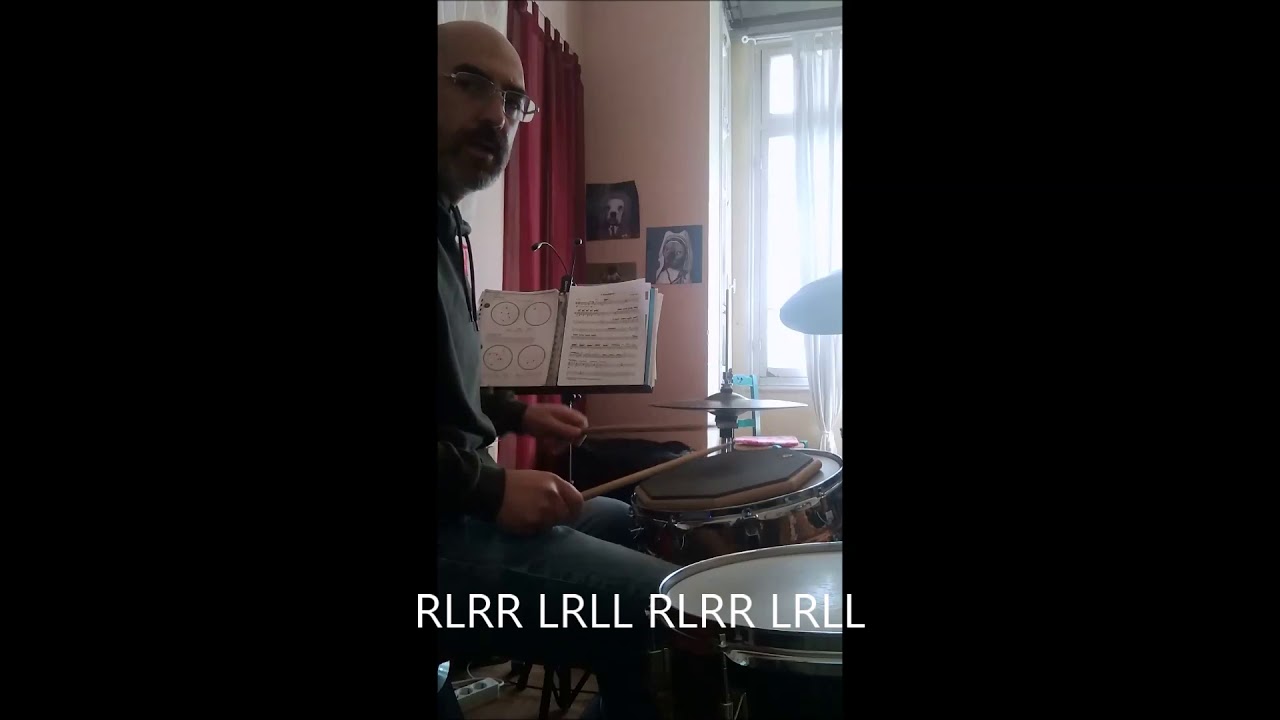 single paradiddle 8th notes