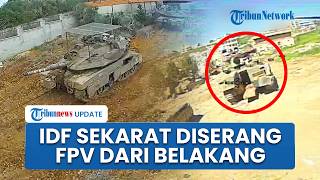 Detik-detik Pasukan IDF Sekarat hingga Tank Meledak Diserang Drone FPV Hizbullah dari Belakang