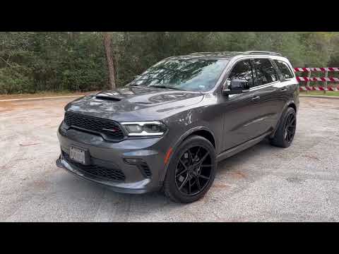 Outcome of adding 22" wheels, SRT fender flares and Hellcat chin spoiler to our '21 Dodge Durango GT