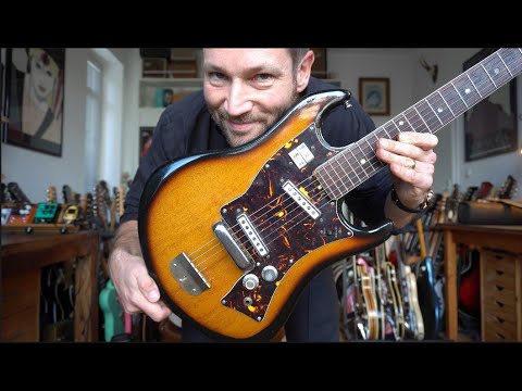 VIDEO! RARE: Norma (Teisco Gen Gakki) EG-400 guitar ~1969 made in