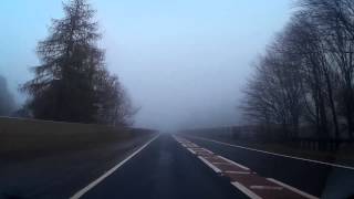 January Drive From Perth On A9 Road North To Ballinluig Perthshire Scotland.