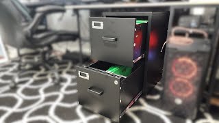This Locking 2 Drawer File Cabinet Fits Perfectly Under a Desk