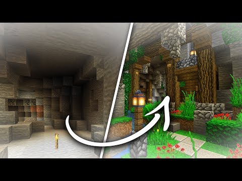 Turn a Minecraft Cave into a Base!