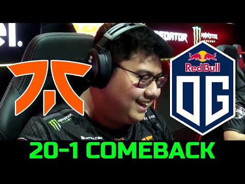 OG VS FNATIC GAME 3 - WTF COMEBACK ESL ONE STOCKHOLM 2022