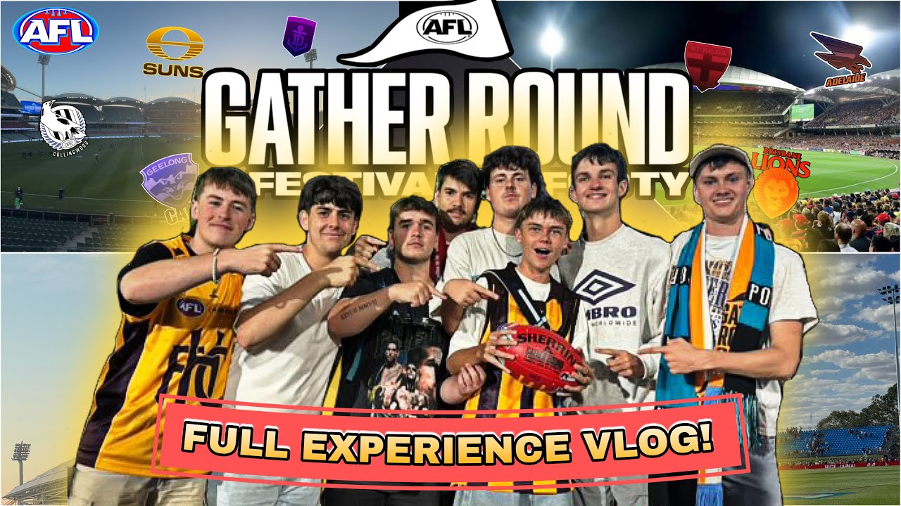 AFL GATHER ROUND 2025 FULL EXPERIENCE VLOG!