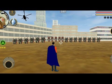 Vegas Crime Simulator - (SuperHero vs Car Robots) car robot destroy everyone - Gameplay HD