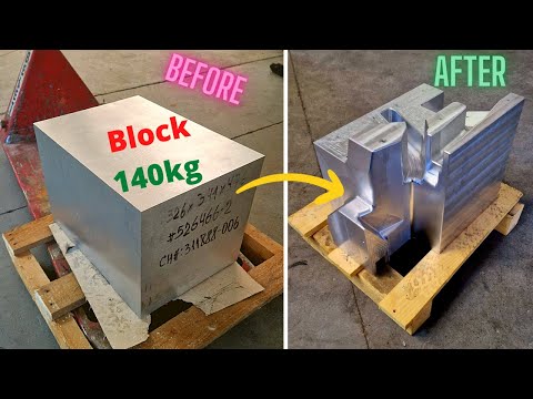 Milling of a large aluminum block (cnc milling)