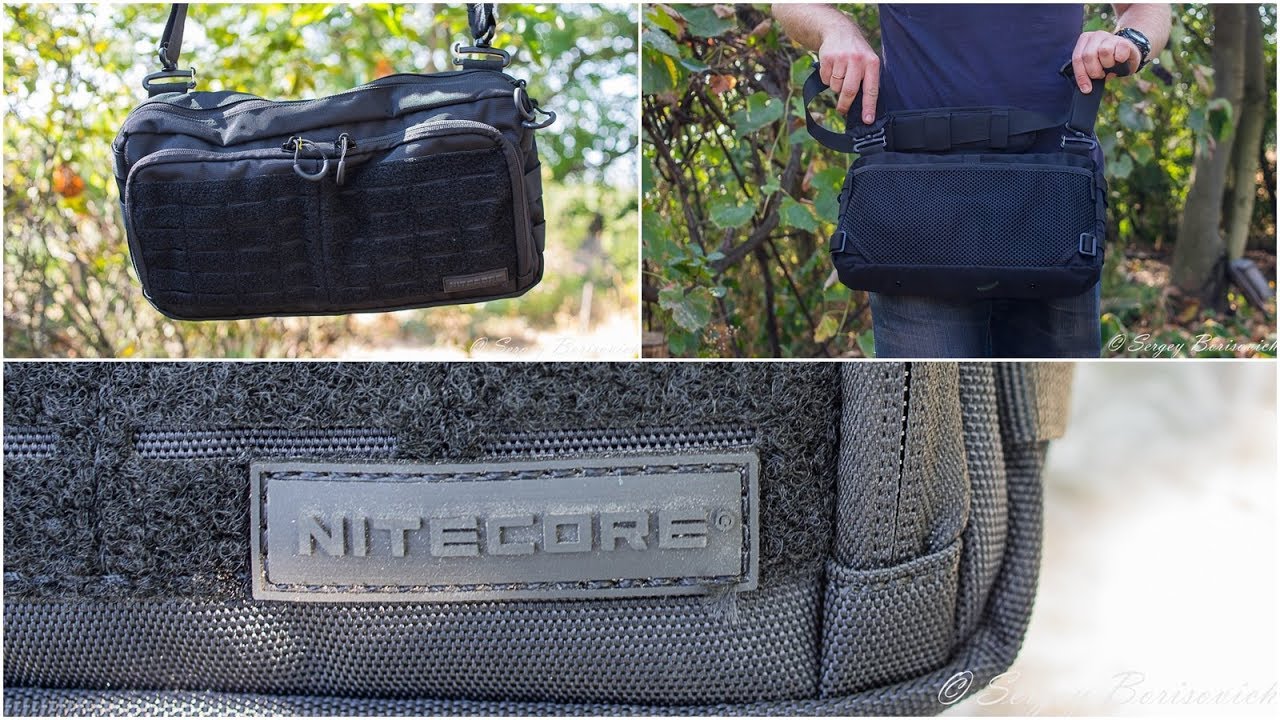 Bolsa Nitecore NEB20 6L - Nylon 1050D, Com alças, Sistema molle - Edc