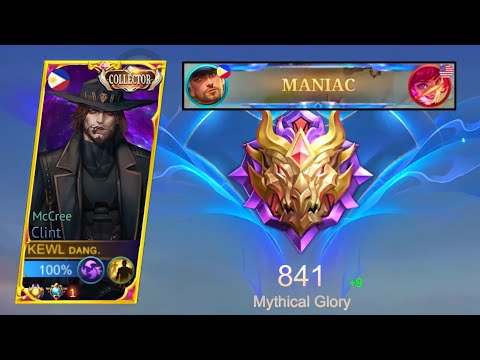 GLOBAL CLINT 1 SHOT BUILD IN MYTHICAL GLORY RANKED!🔥 (must try) iPhone XS Max Gameplay!!