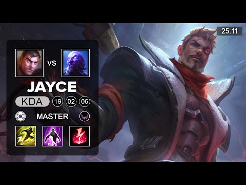 Jayce vs Ryze Top - KR Grandmaster - Patch 25.11 Season 15