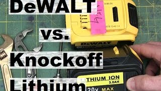 BOLTR: DeWALT knockoff battery vs. the real deal