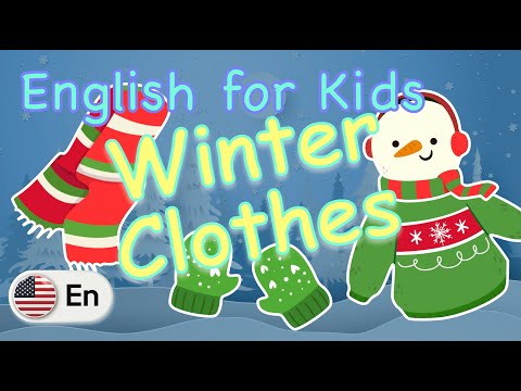Put on Winter Clothes | Vocabulary | English for Kids (US)