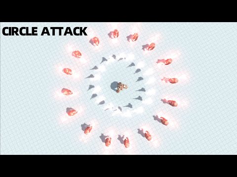 CIRCLE ATTACK !!! ~~ "16 OGRE LORDS"~~ VS EVERY UNIT!－Animal Revolt Battle Simulator