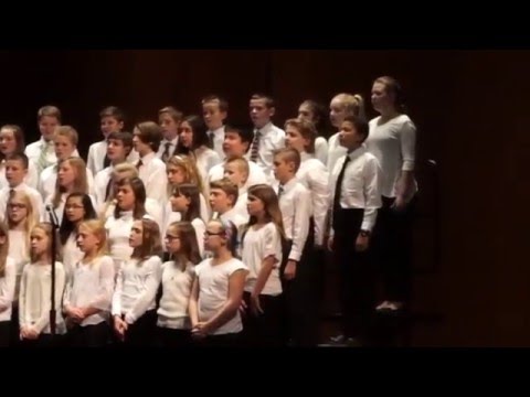 Pilgrim Park Middle School Choir sing "The Moon" by Andy Beck