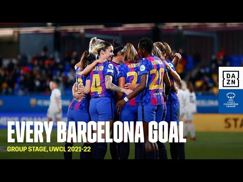 Every Barcelona Goal From the 2021-22 UEFA Women's Champions League Group Stage