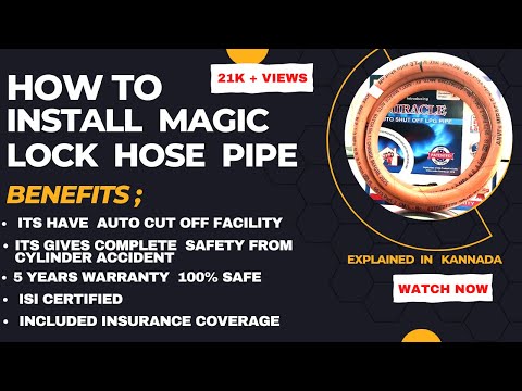 Miracle Auto Shut Off Magic Lock LPG Hose Pipe