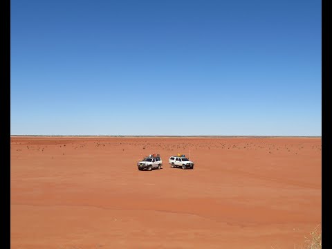 The Australian Outback - Madigan Line - Hay River - Eyre Creek Bypass - Simpson Desert after rains.