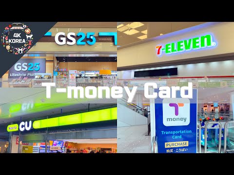 How to Purchase and Recharge T-money Card(Transit Card), 4K Korea Travel