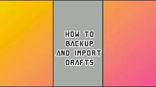 Backup and Import Struckd Draft using Beecoder App