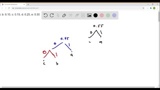 Download the video "'1 _ Use Huffman coding to encode these symbols with given frequencies 0.25 b 0.12 c : 0.29 d : 0.1…"