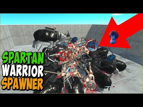 Infinity Spartan Warrior Spawner vs Every Faction - Animal Revolt Battle Simulator