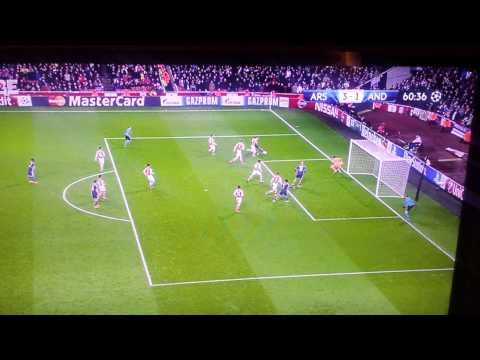 Vanden Borre GOAL 3-1 Arsenal - RSC Anderlecht Champions League 04.11.2014