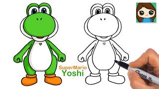How to Draw Yoshi | Super Mario (New)