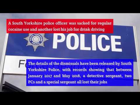 South Yorkshire Police Officers Sacked for Cocaine Use and Drink Driving