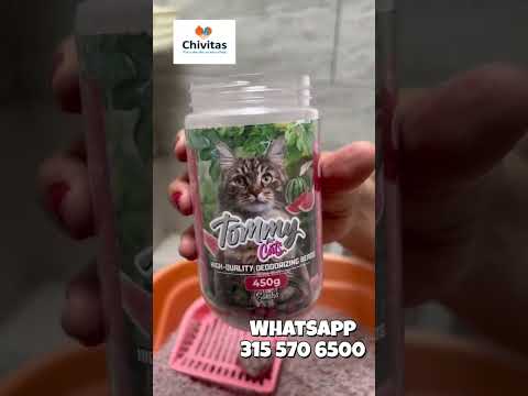 🐱✨ Despídete de los malos olores del arenero.Con las perlas desodorizantes Tommy