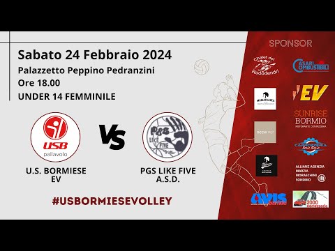 UNDER 14 FEMMINILE - U.S. BORMIESE EV vs PGS LIKE FIVE A.S.D.