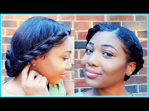 Flat Twisted Low Bun | Protective Summer Hair Tutorial Video