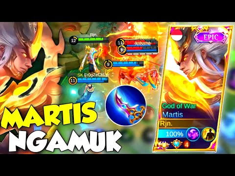 MARTIS GW MENGAMUK PARAH! MUSUH HERO OP PUN GW JADIIN KERTAS! | TOP GLOBAL MARTIS INDONESIA - MLBB