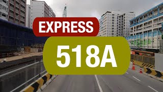 Go-Ahead Express 518A | Bus Service Route Visual