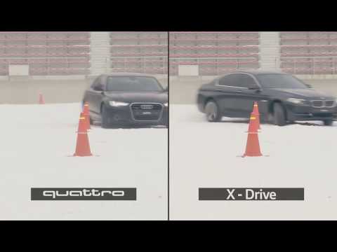 Audi quattro vs BMW xDrive vs Mercedes 4matic snow test