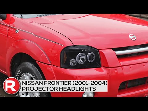 Demo: Spec-D Projector Headlights Nissan Frontier (2001-2004) LED Dual Halo - Black or Chrome