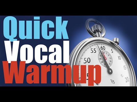 Quick Vocal Warm Up