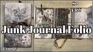 GRUNGY JUNK JOURNAL FOLIO * SO EASY!