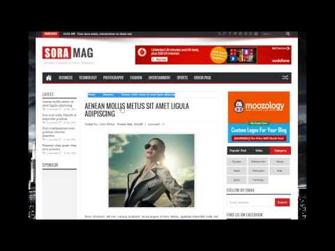 SoraMag Blogger Template