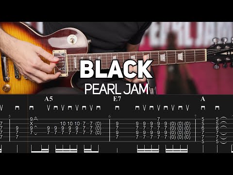 Pearl Jam - Black (Guitar lesson with TAB)
