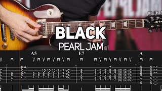 Pearl Jam - Black (Guitar lesson with TAB)