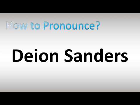 How to Pronounce Deion Sanders