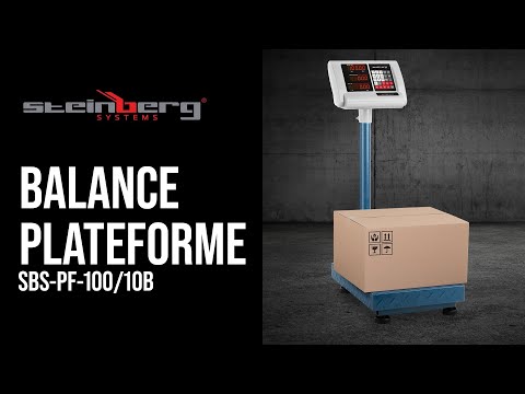 Vidéo - Balance plateforme - 100 kg / 0,01 kg - 40 x 30 cm - rabattable - LED