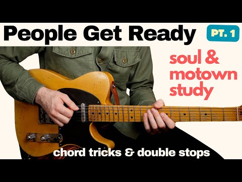 "People Get Ready" Curtis Mayfield Soul & Motown style! (Part 1 of 2 - Rhythm study guitar lesson)