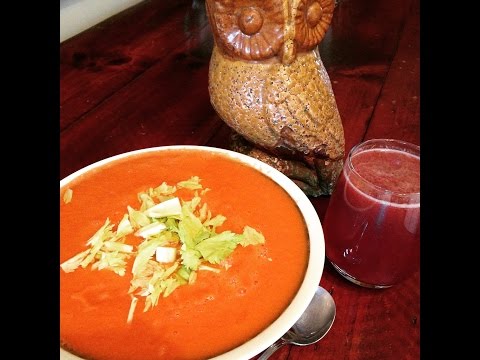 NO Fat Raw Vegan Creamy Carrot Soup